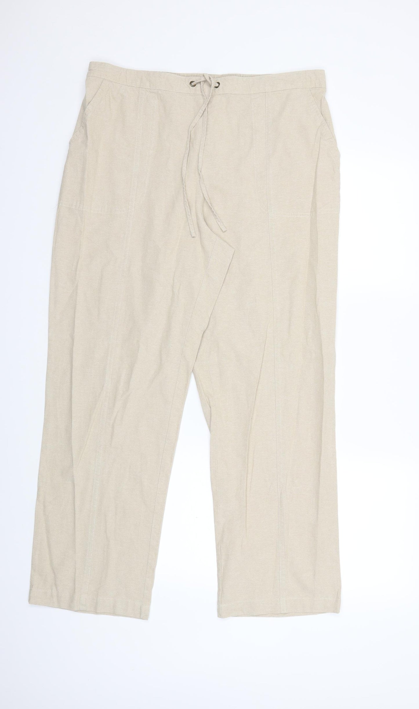 ISLE Womens Beige   Trousers  Size 18 L28 in
