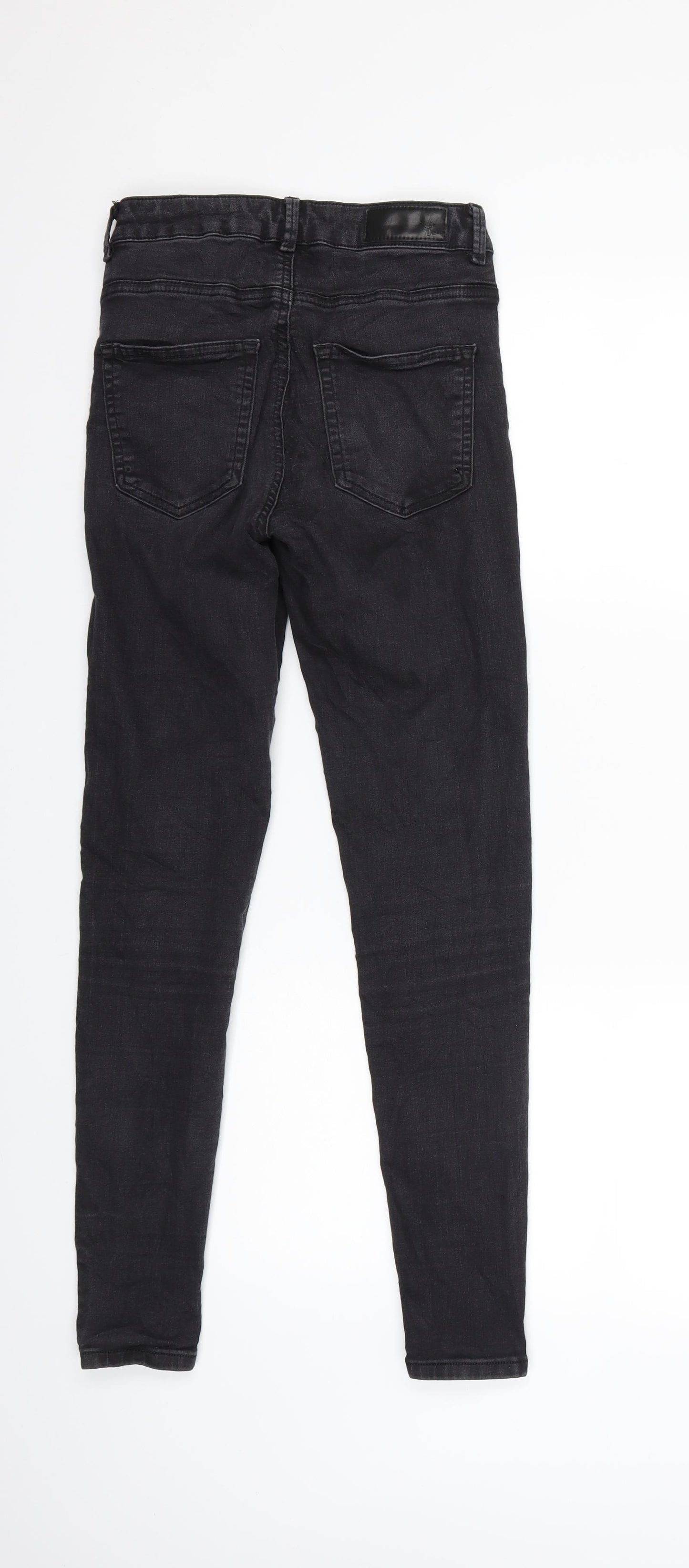Never Denim Womens Black  Denim Skinny Jeans Size S L27 in