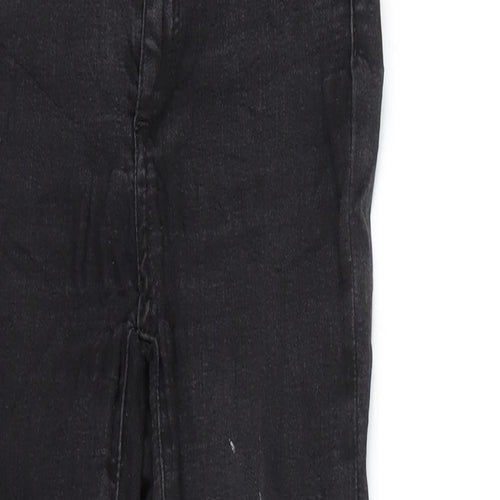 Never Denim Womens Black  Denim Skinny Jeans Size S L27 in