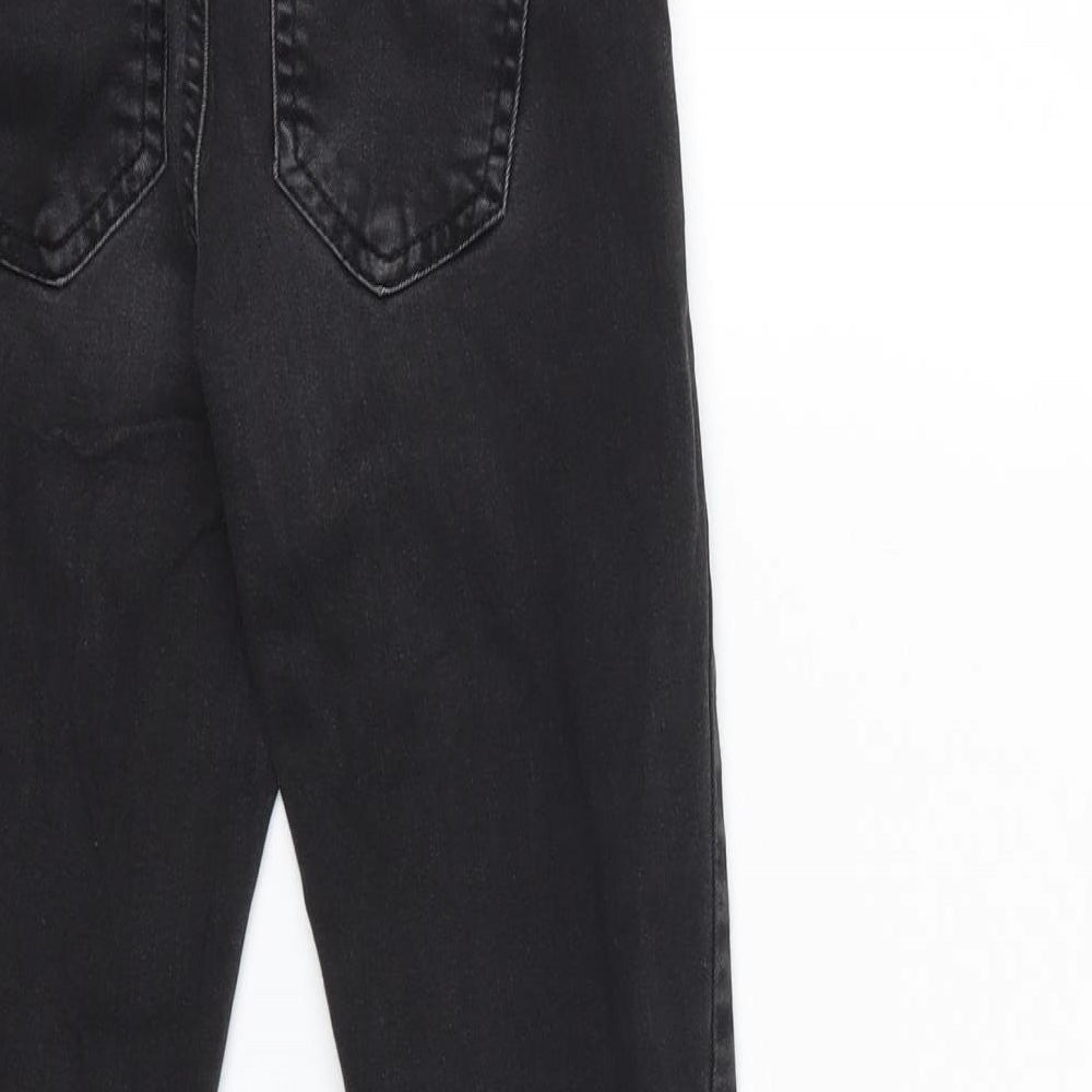 F&F Womens Black  Denim Skinny Jeans Size 6 L25 in