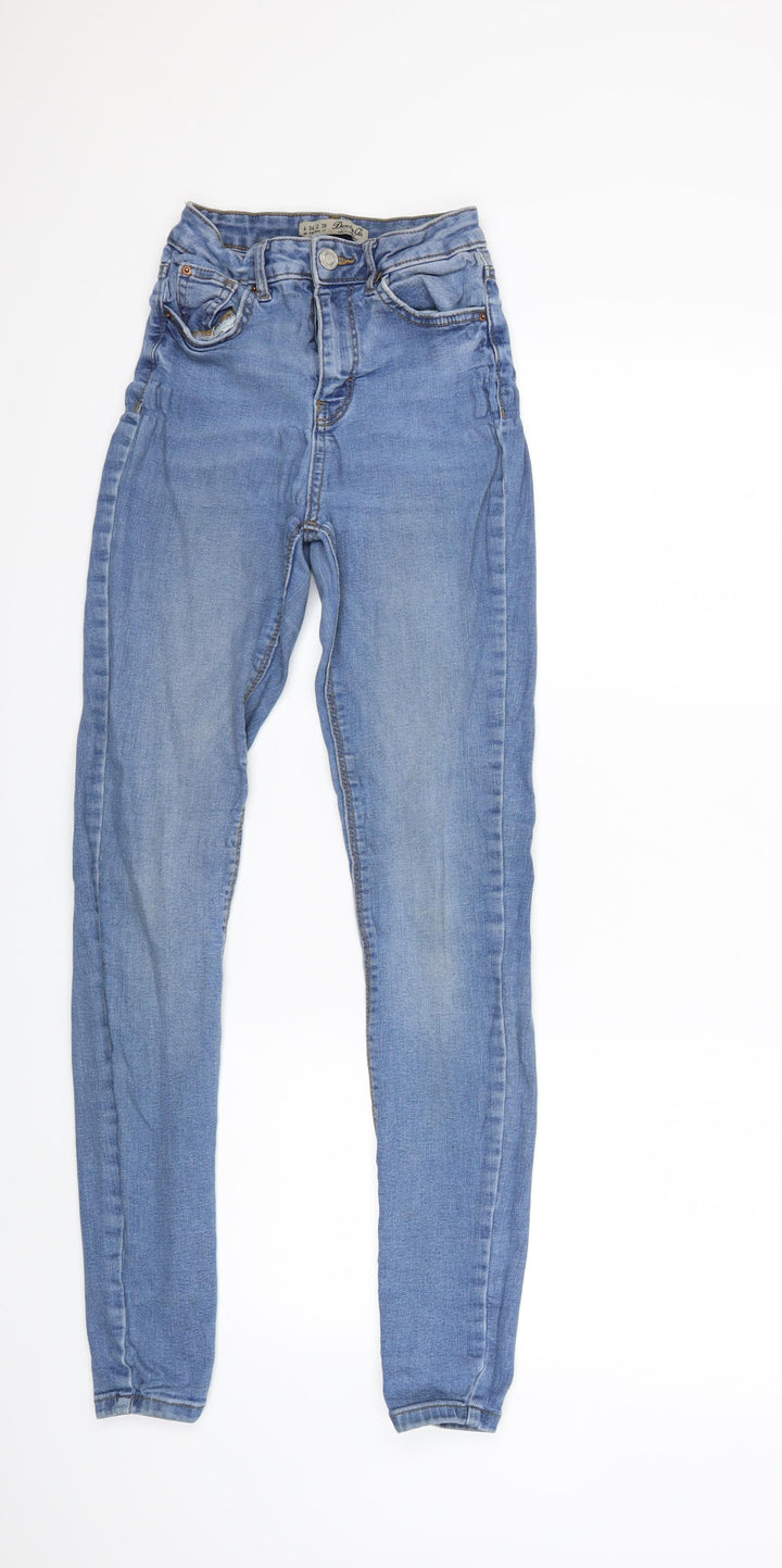 Denim & Co. Womens Blue Denim Skinny Jeans Size 6 L29 in