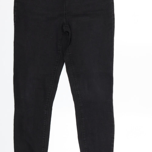 Matalan Womens Black  Denim Skinny Jeans Size 8 L28 in