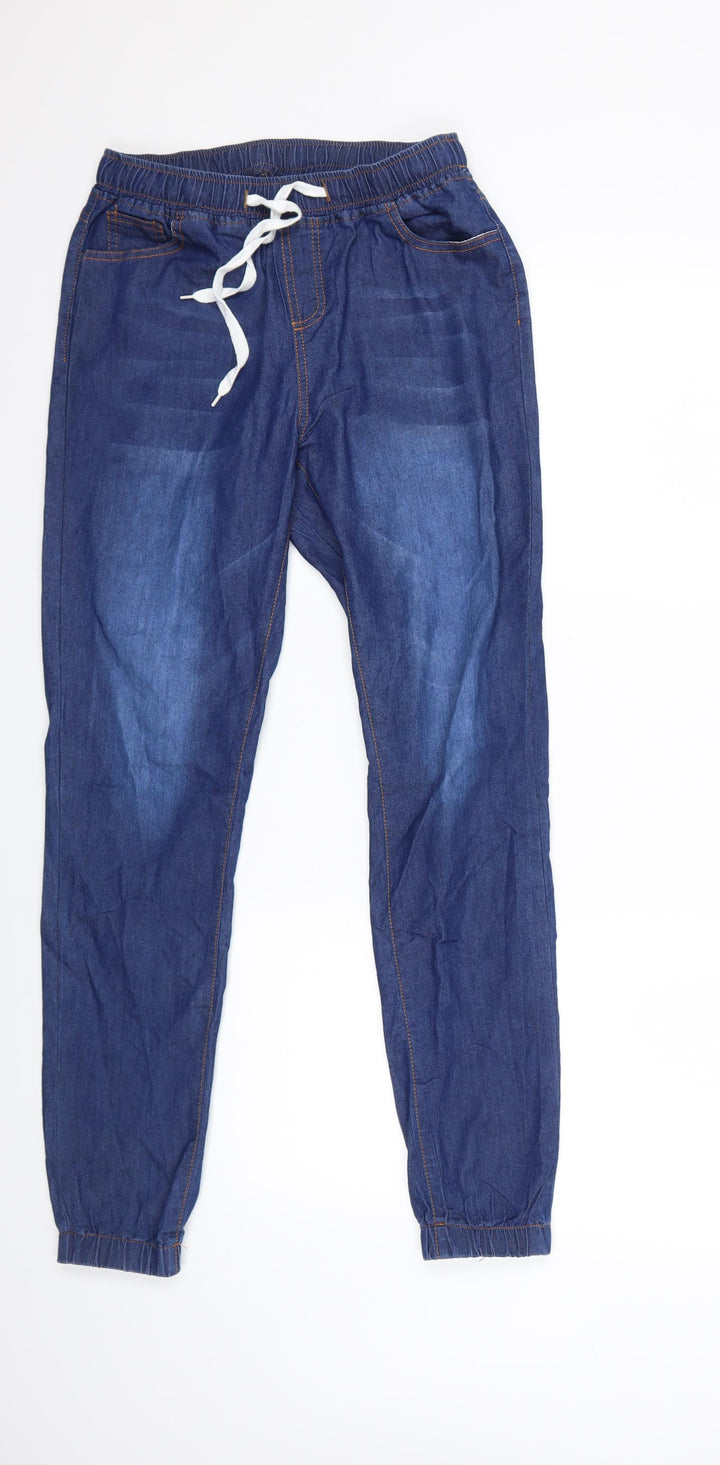 Preworn Mens Blue  Denim Tapered Jeans Size 28 in L28 in