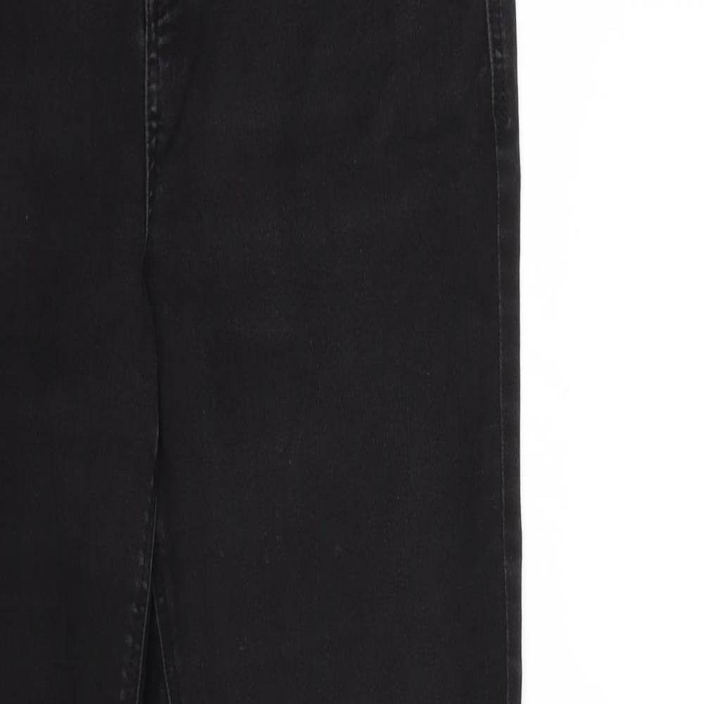 Dorothy Perkins Womens Black  Denim Skinny Jeans Size 14 L29 in