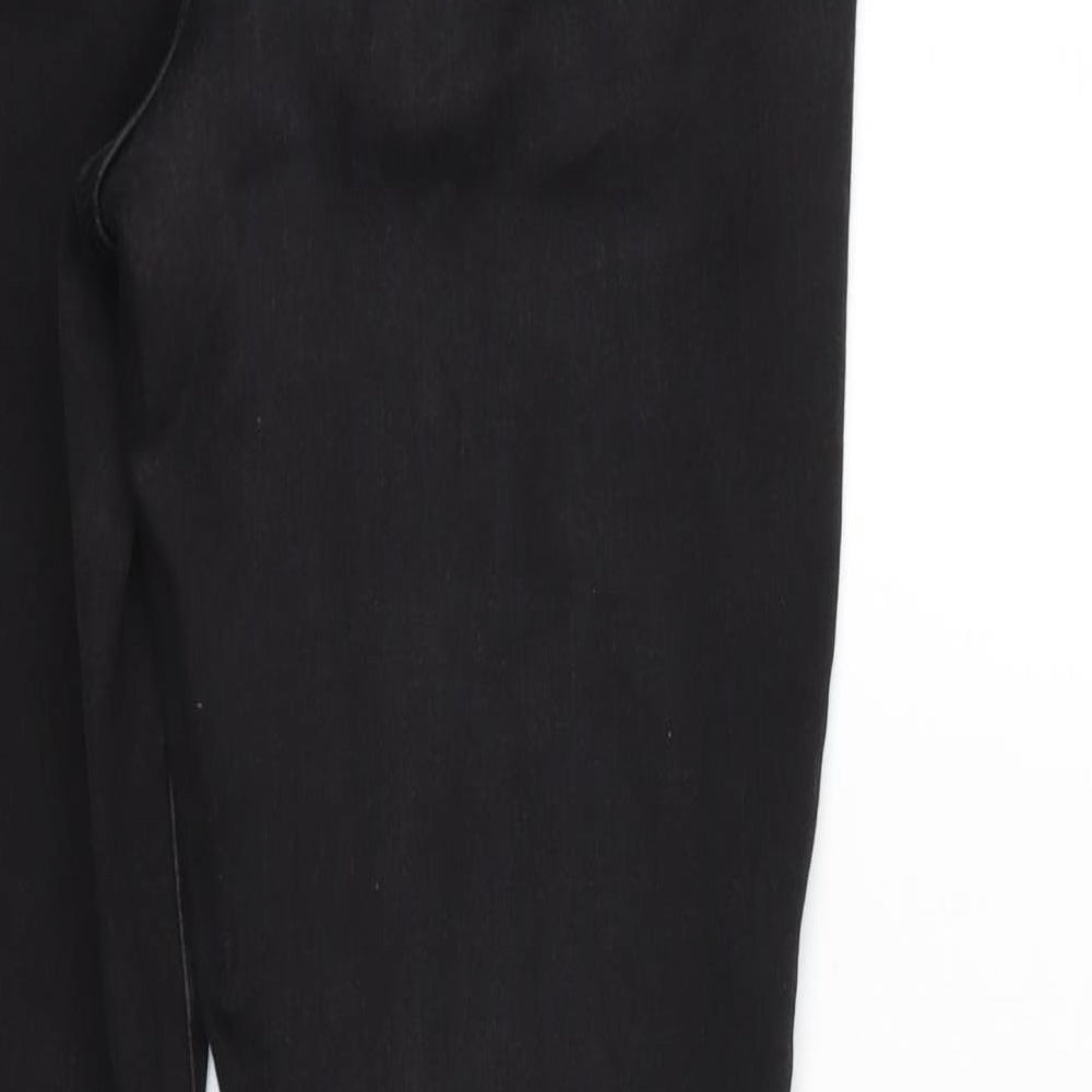 Dorothy Perkins Womens Black  Denim Skinny Jeans Size 14 L29 in