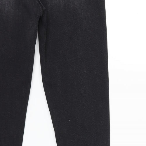 Denim & Co. Womens Black  Denim Skinny Jeans Size 10 L28 in