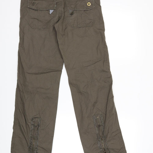 VILA Womens Brown   Cargo Trousers Size XS L32 in