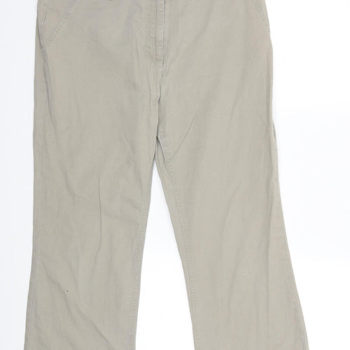 Papaya Womens Grey   Trousers  Size 14 L23 in