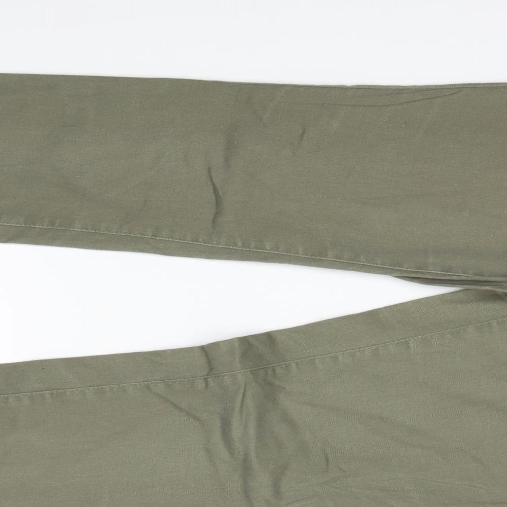 H&M Womens Green  Denim Skinny Jeans Size 12 L27 in