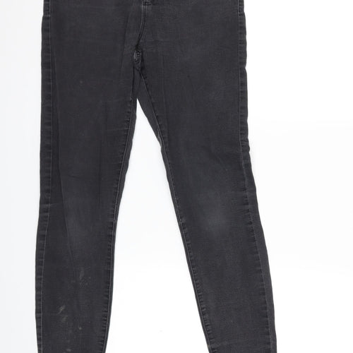 Denim & Co. Womens Grey  Denim Skinny Jeans Size 12 L26 in