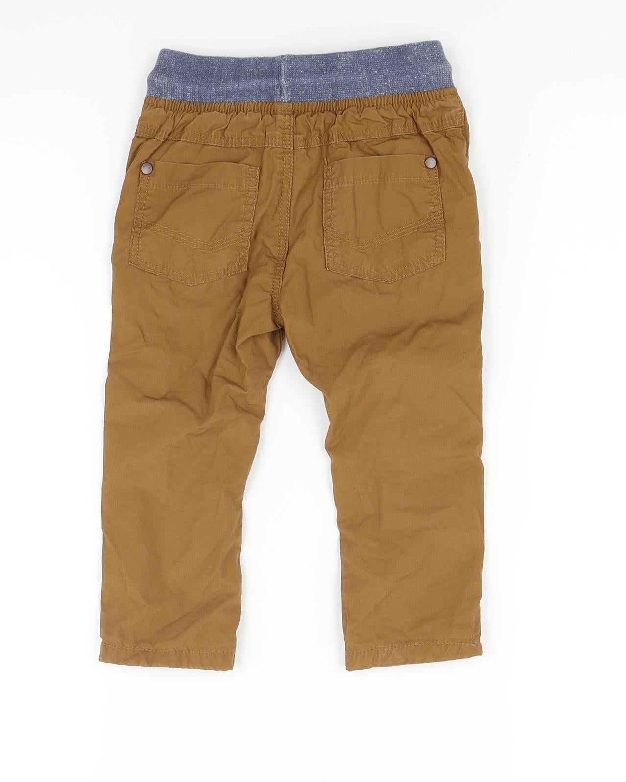 M&Co Boys Brown   Track Pants Trousers Size 12-18 Months