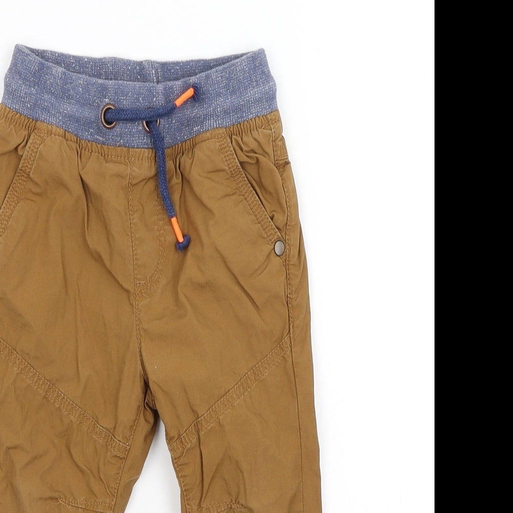 M&Co Boys Brown   Track Pants Trousers Size 12-18 Months