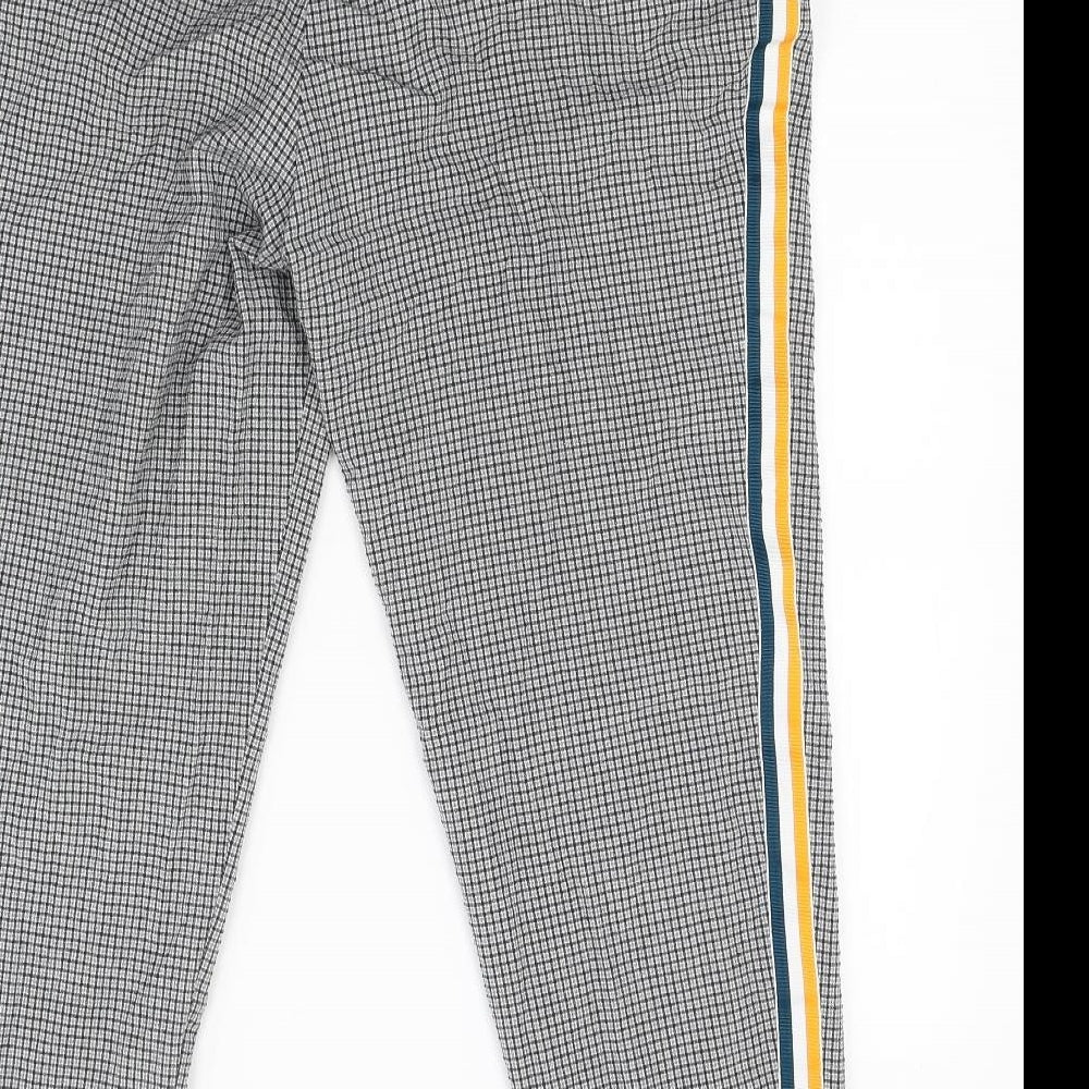 ASOS Mens Grey Check  Trousers  Size 32 L30 in