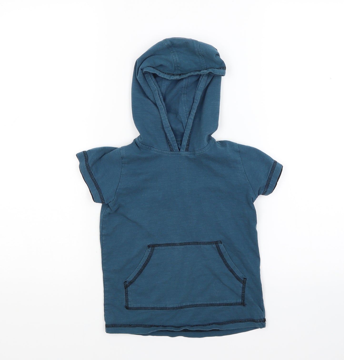 Matalan Boys Blue  Jacquard Pullover Hoodie Size 5 Years