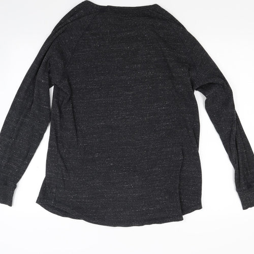 Loom Womens Grey  Knit Pullover Jumper Size M