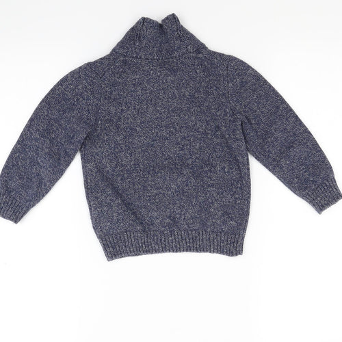 Zara Boys Blue  Knit Pullover Jumper Size 5 Years  - Boston Massachusetts