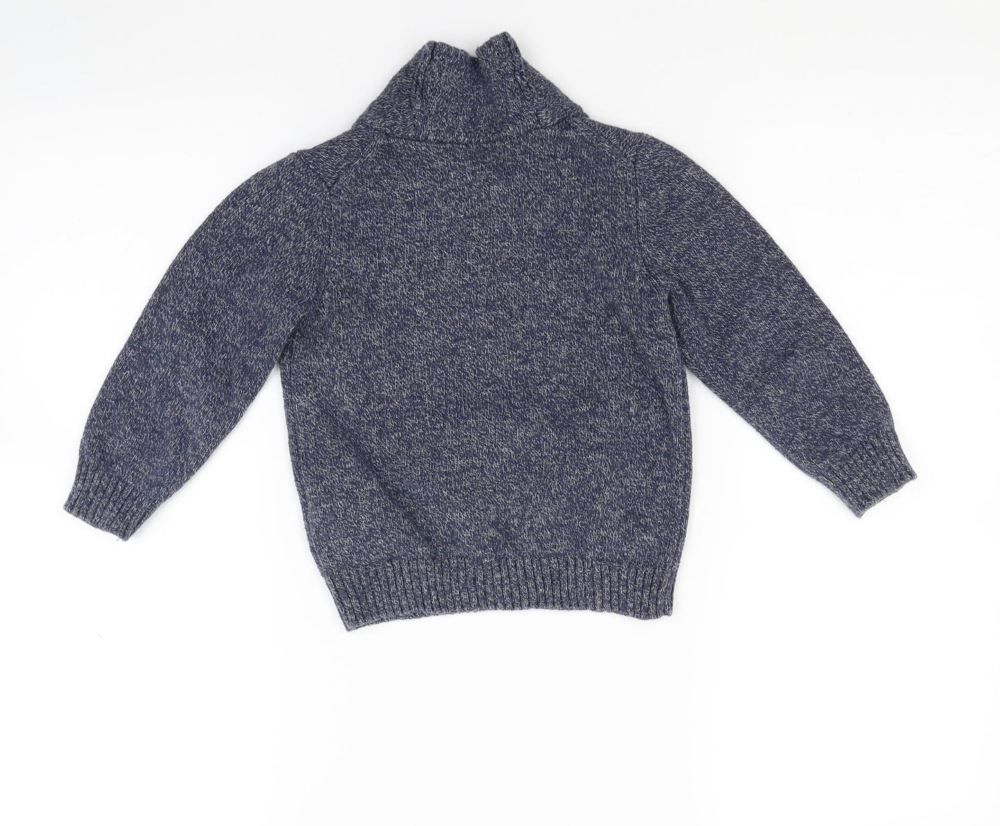 Zara Boys Blue  Knit Pullover Jumper Size 5 Years  - Boston Massachusetts