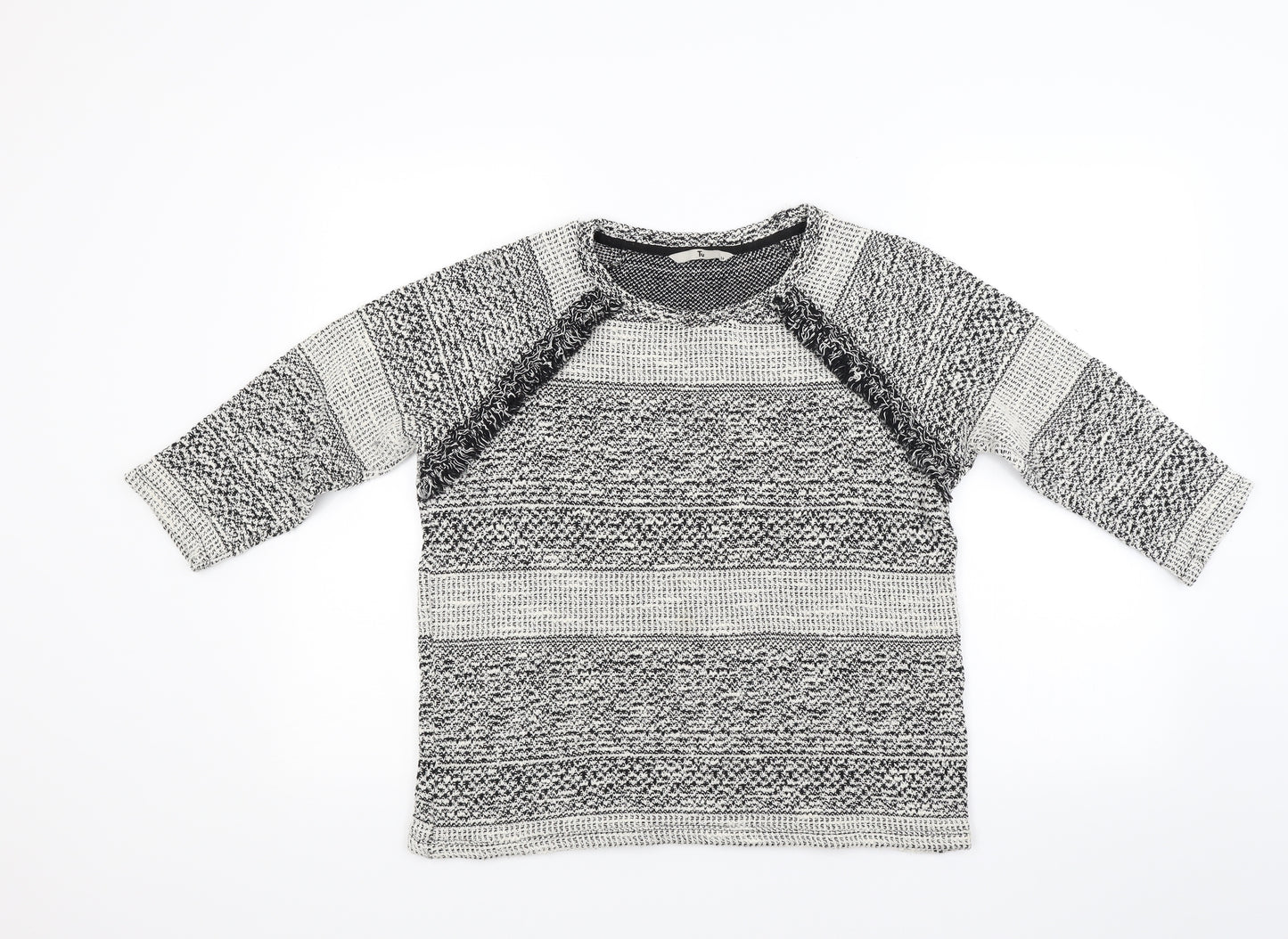 TU Womens Grey  Knit Pullover Jumper Size 16