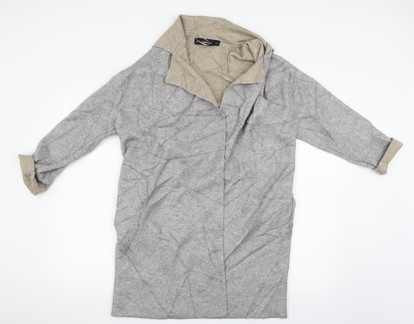 Zara Womens Grey   Cardigan Jumper Size M