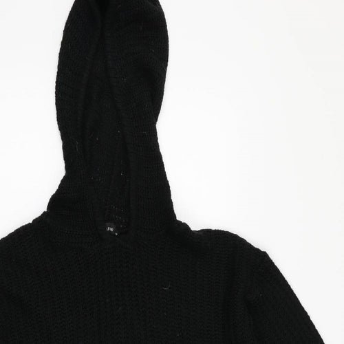 PRETTYLITTLETHING Womens Black   Pullover Hoodie Size M