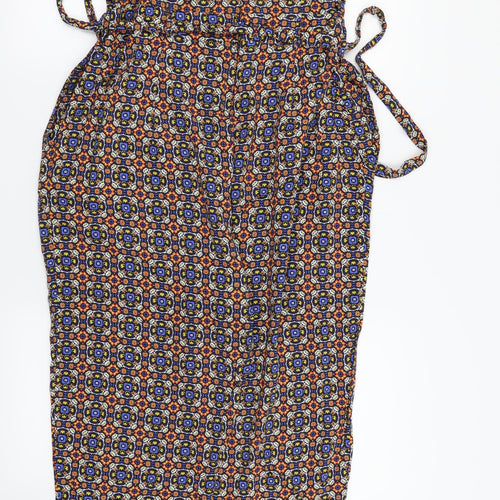 Dorothy Perkins Womens Multicoloured Geometric  Jumpsuit One-Piece Size 16