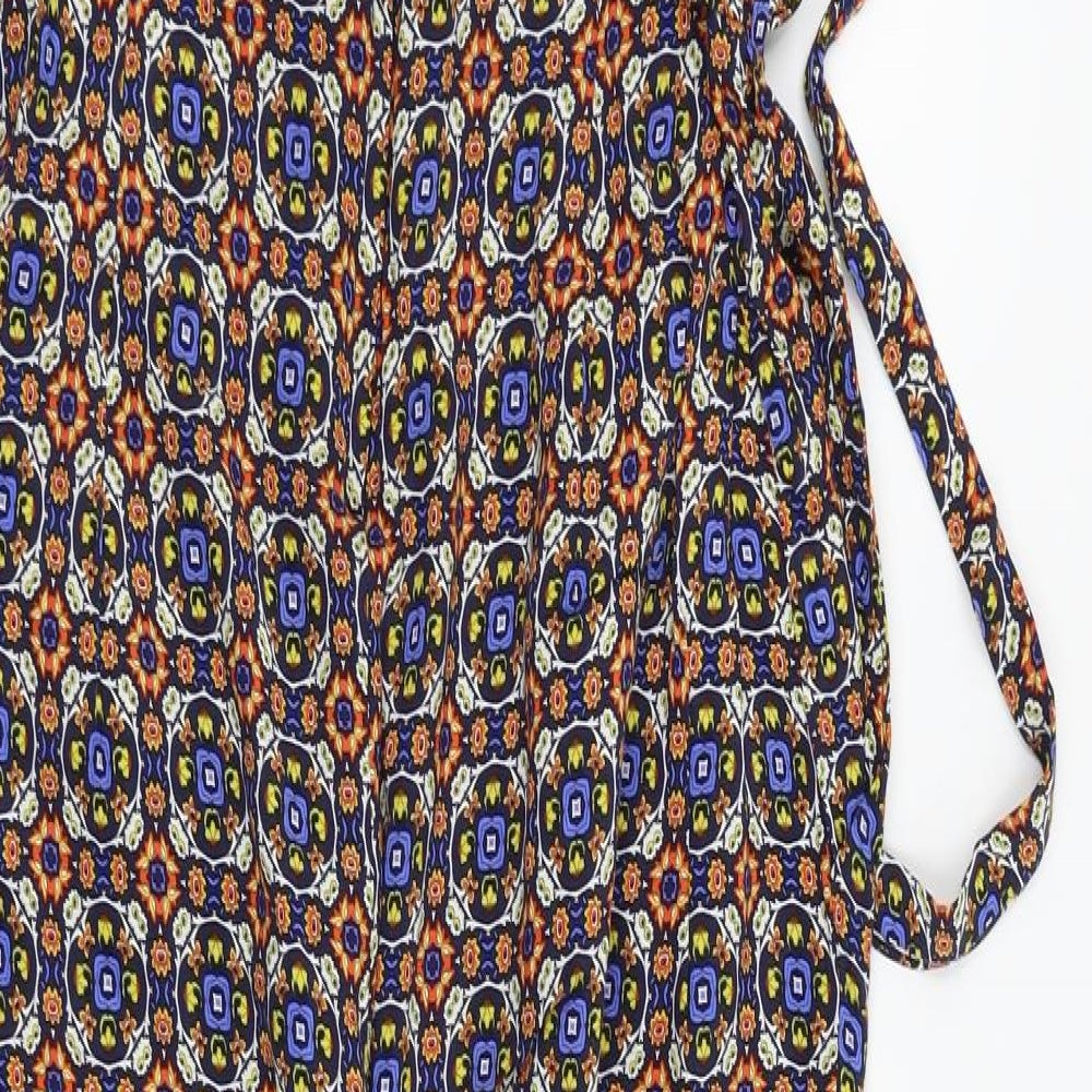 Dorothy Perkins Womens Multicoloured Geometric  Jumpsuit One-Piece Size 16