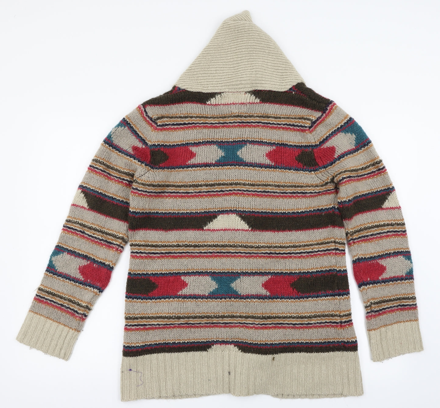 New Look Womens Multicoloured Striped  Cardigan Jumper Size 16