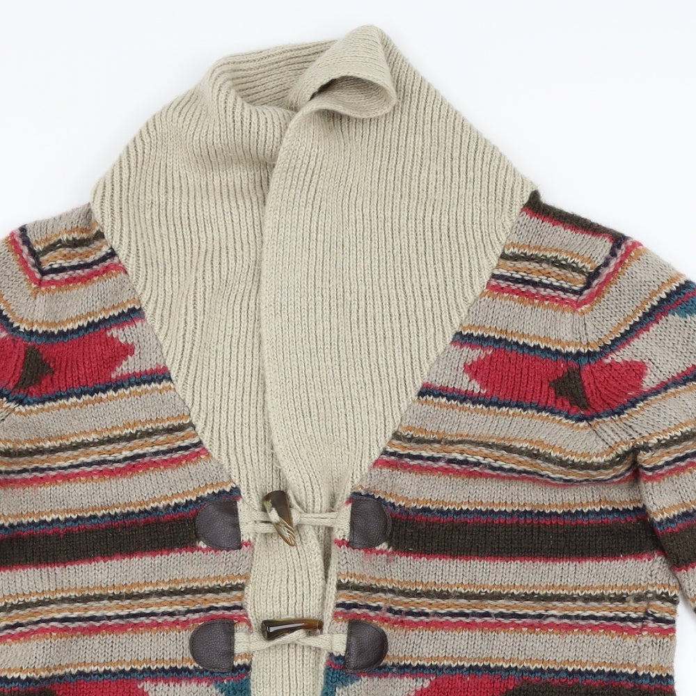 New Look Womens Multicoloured Striped  Cardigan Jumper Size 16