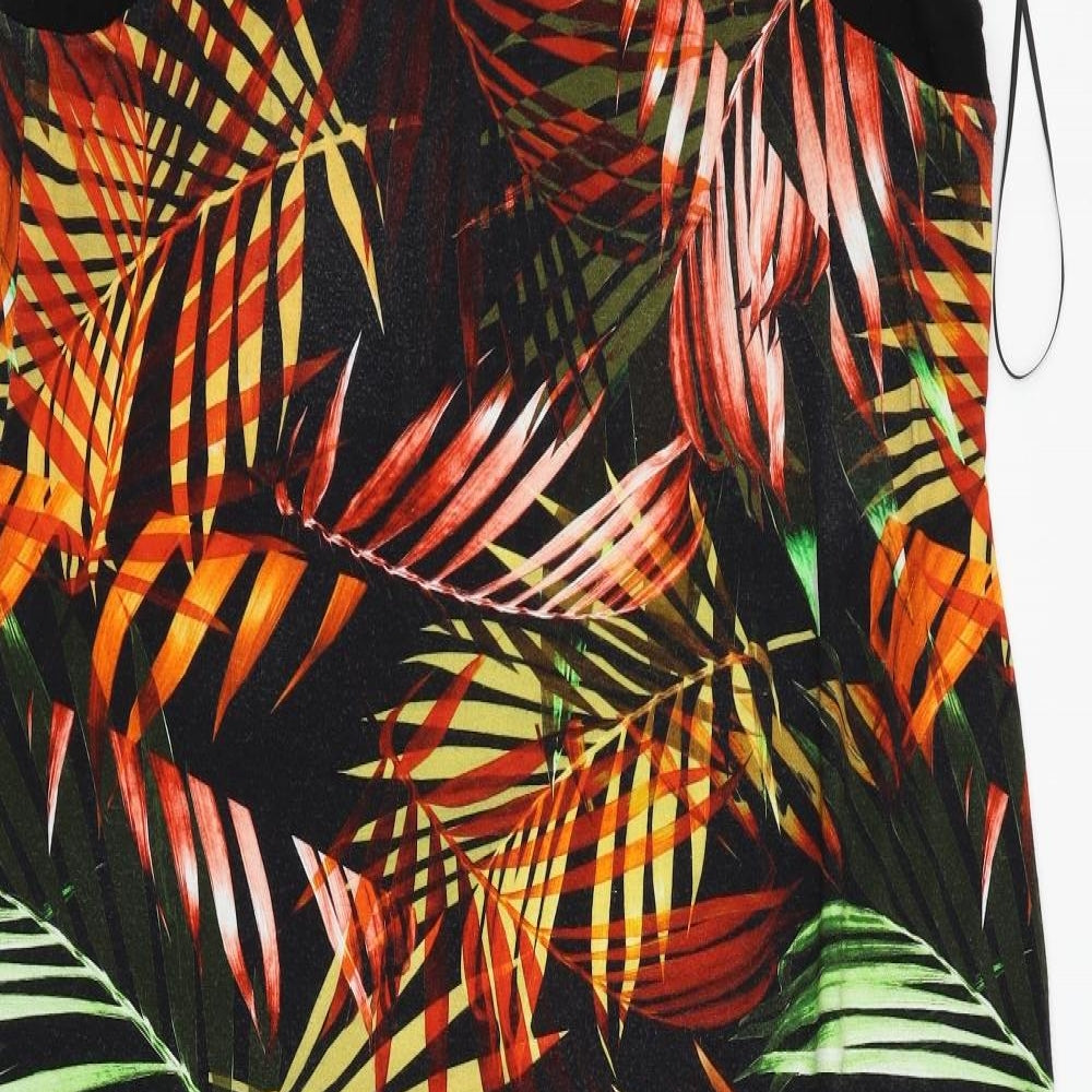 Wallis Womens Black Floral  Tank Dress  Size 16