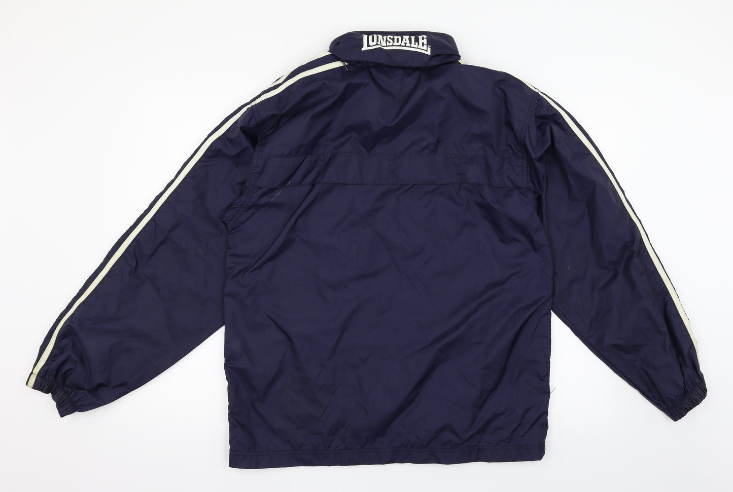 Lonsdale Mens Blue   Rain Coat Coat Size S