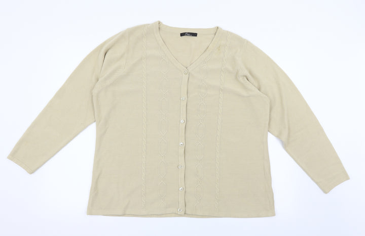 BM Womens Beige   Pullover Jumper Size L