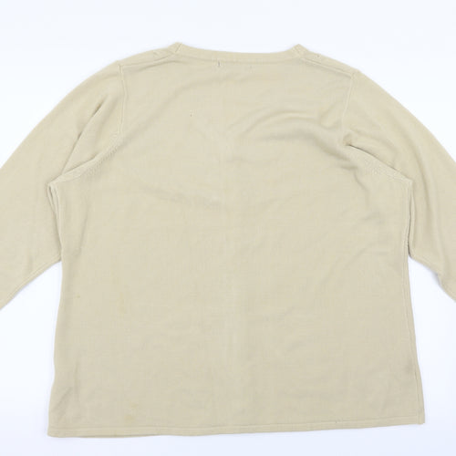 BM Womens Beige   Pullover Jumper Size L