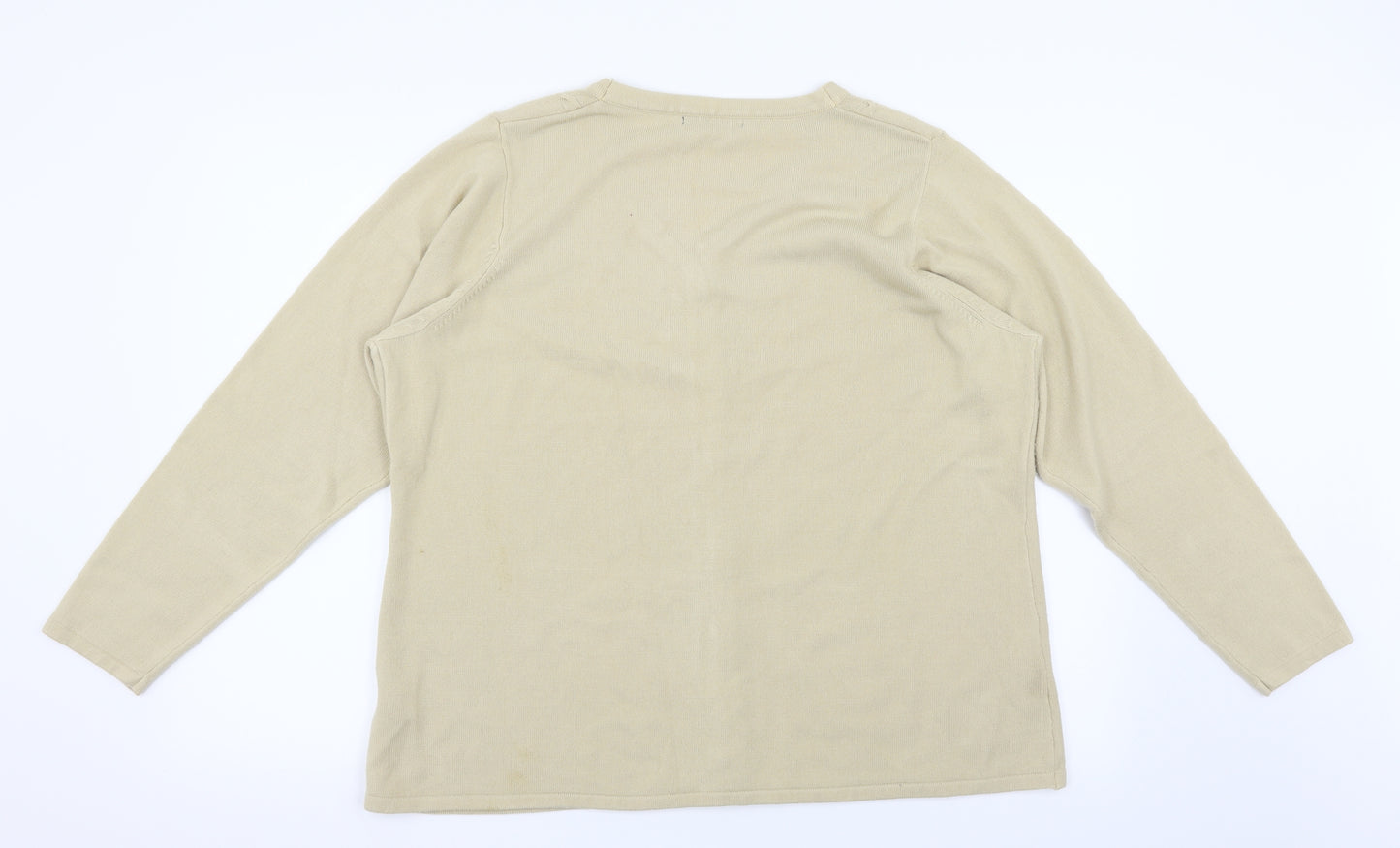 BM Womens Beige   Pullover Jumper Size L