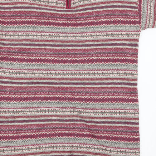 M&S Womens Pink Herringbone  Pullover Jumper Size 10