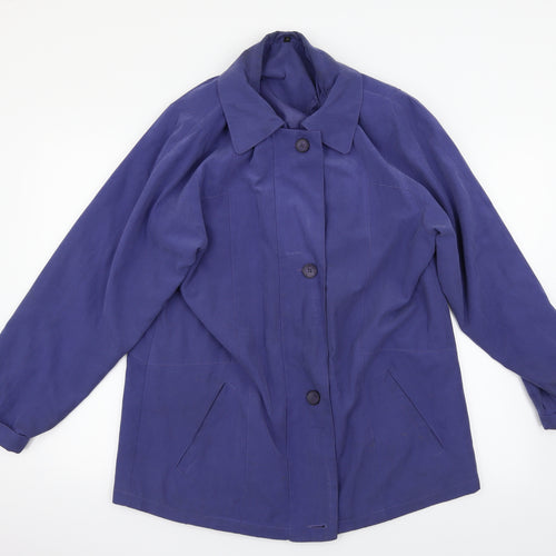 Preworn Womens Blue   Overcoat Jacket Size 12