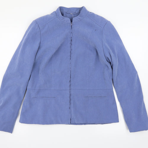 EWM Womens Blue   Bomber Jacket Jacket Size 12