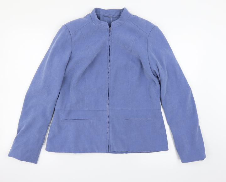 EWM Womens Blue   Bomber Jacket Jacket Size 12
