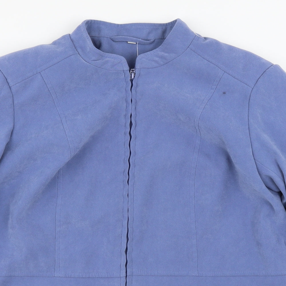 EWM Womens Blue   Bomber Jacket Jacket Size 12