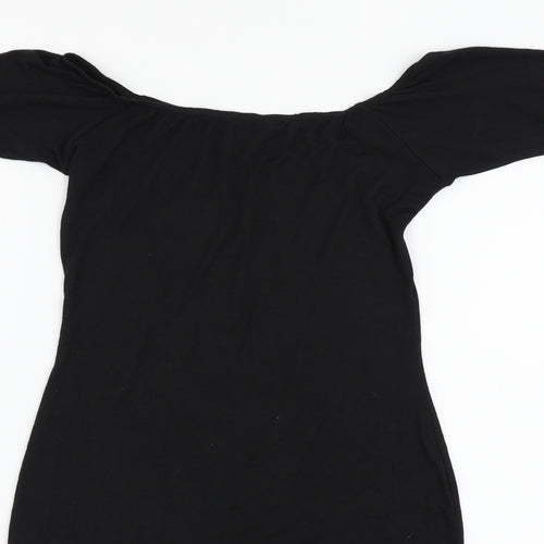 Boohoo Womens Black   Basic T-Shirt Size 8