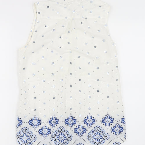 H&M Womens White   Basic Button-Up Size 34