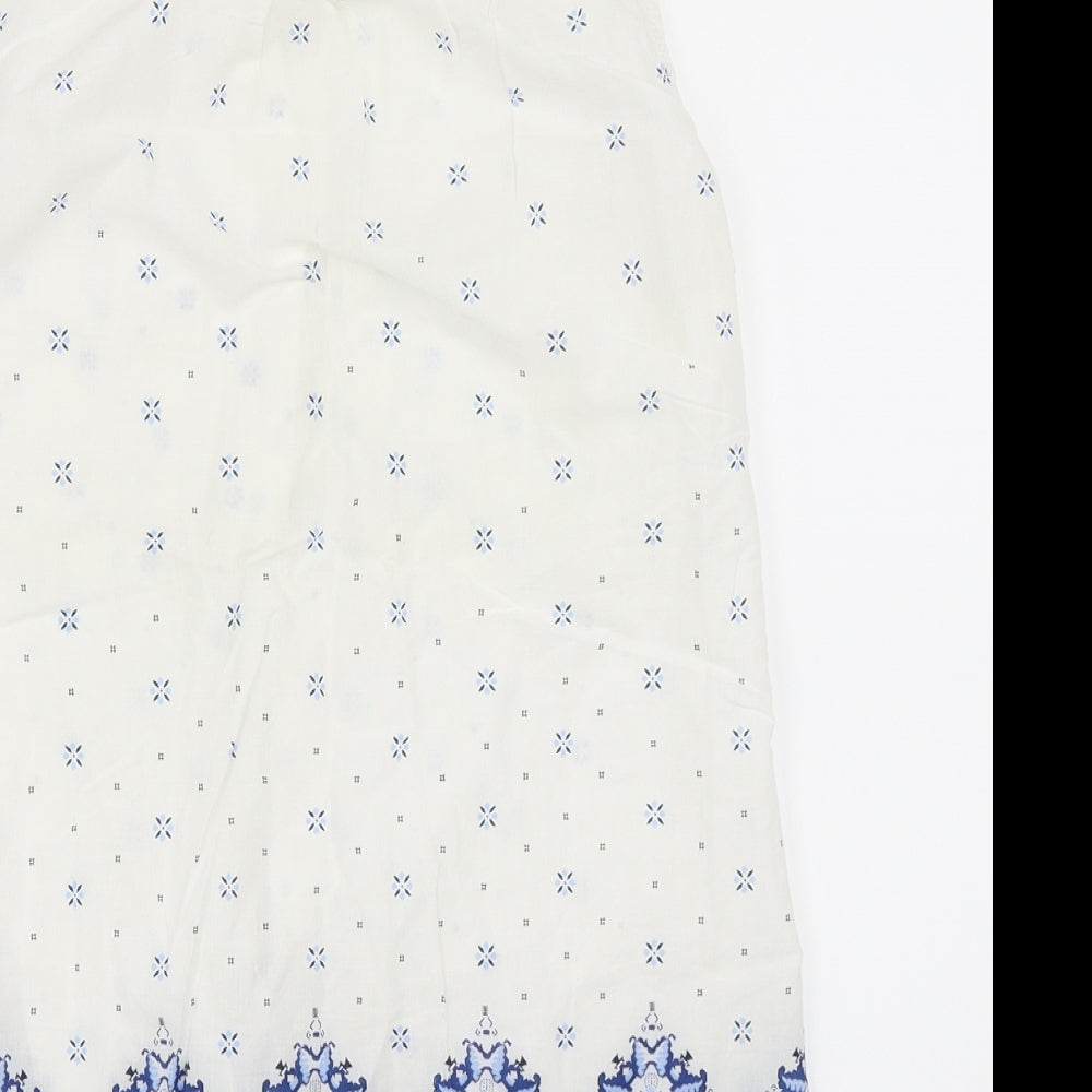 H&M Womens White   Basic Button-Up Size 34