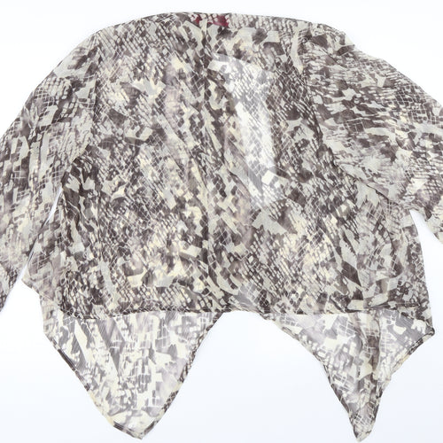 Boohoo Womens Beige   Cardigan Jumper Size 14