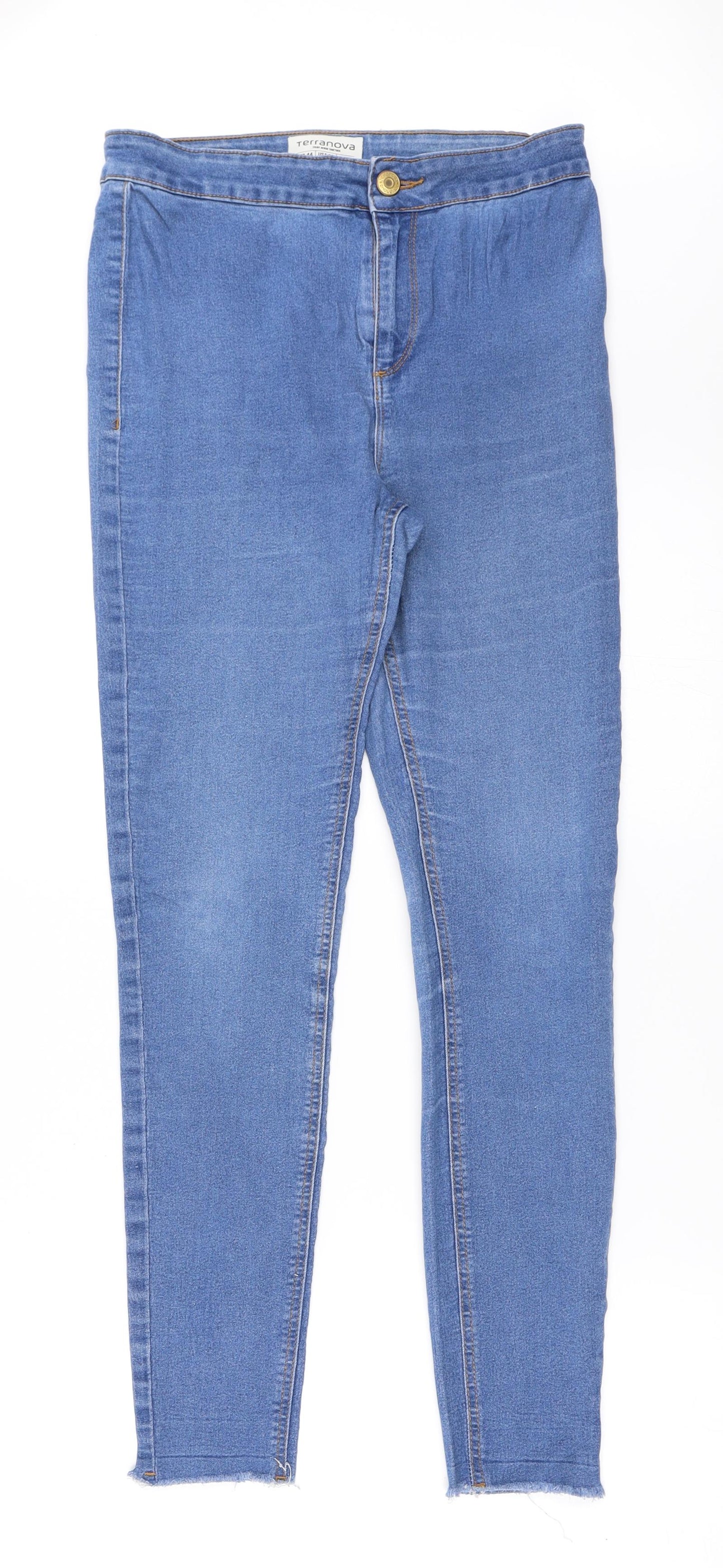 Terranova Womens Blue  Denim Skinny Jeans Size 40 L27 in