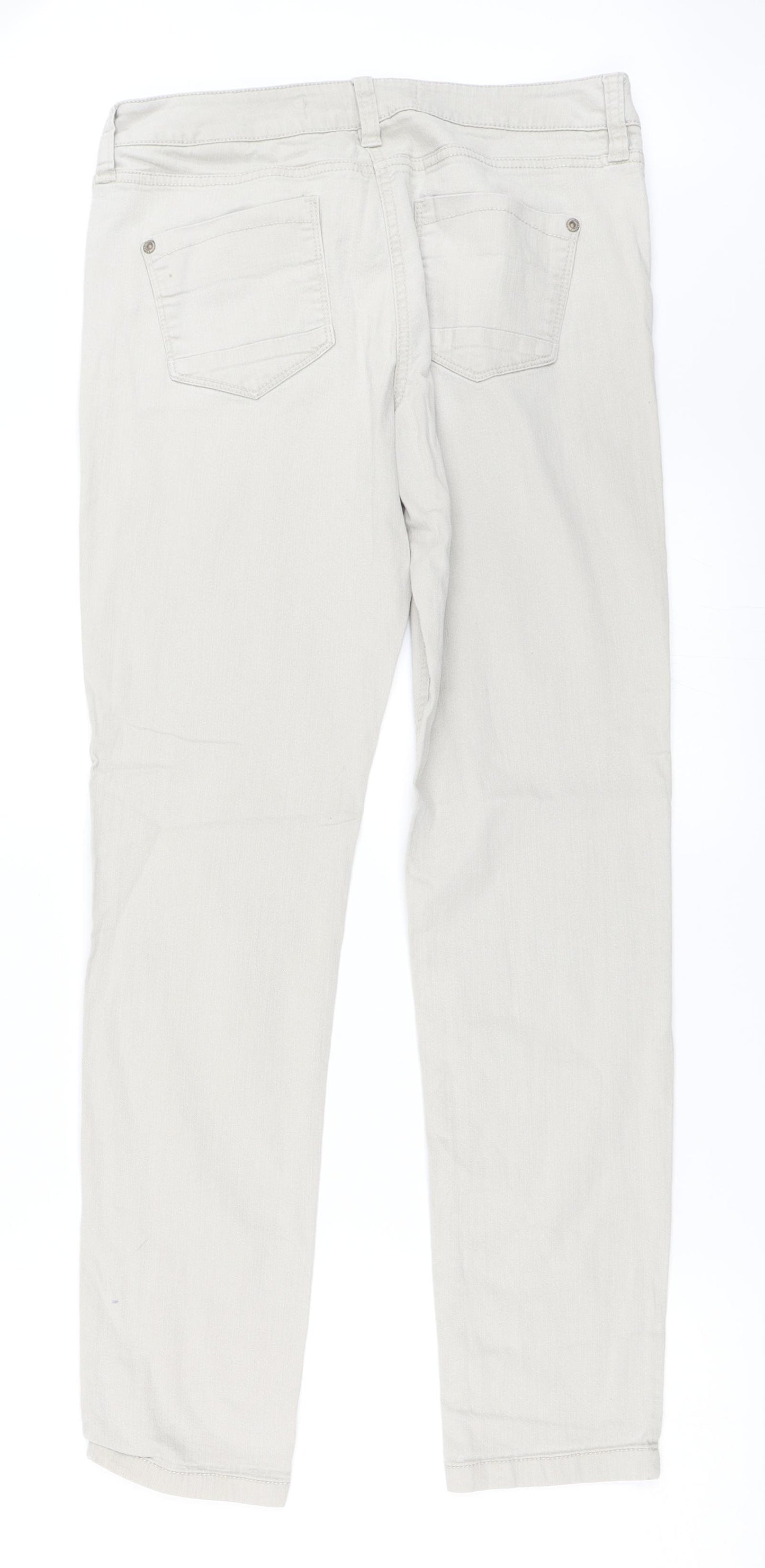 NEXT Womens Beige   Skinny Jeans Size 12 L30 in