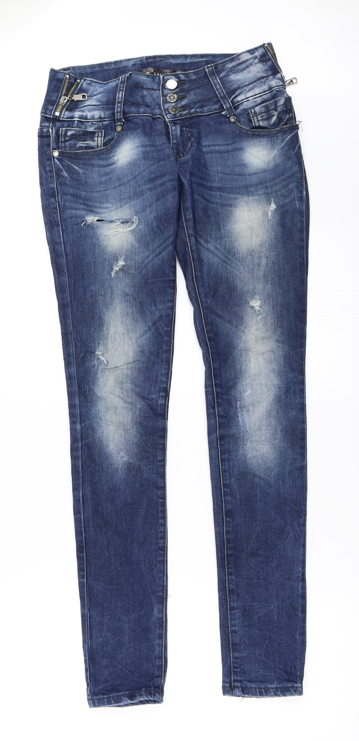 CINC Womens Blue  Denim Skinny Jeans Size 28 in L32 in