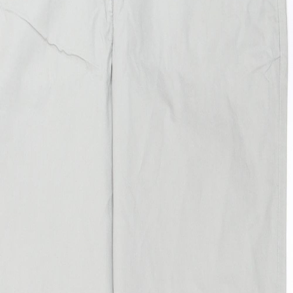 NEXT Womens Grey   Chino Trousers Size 10 L29 in