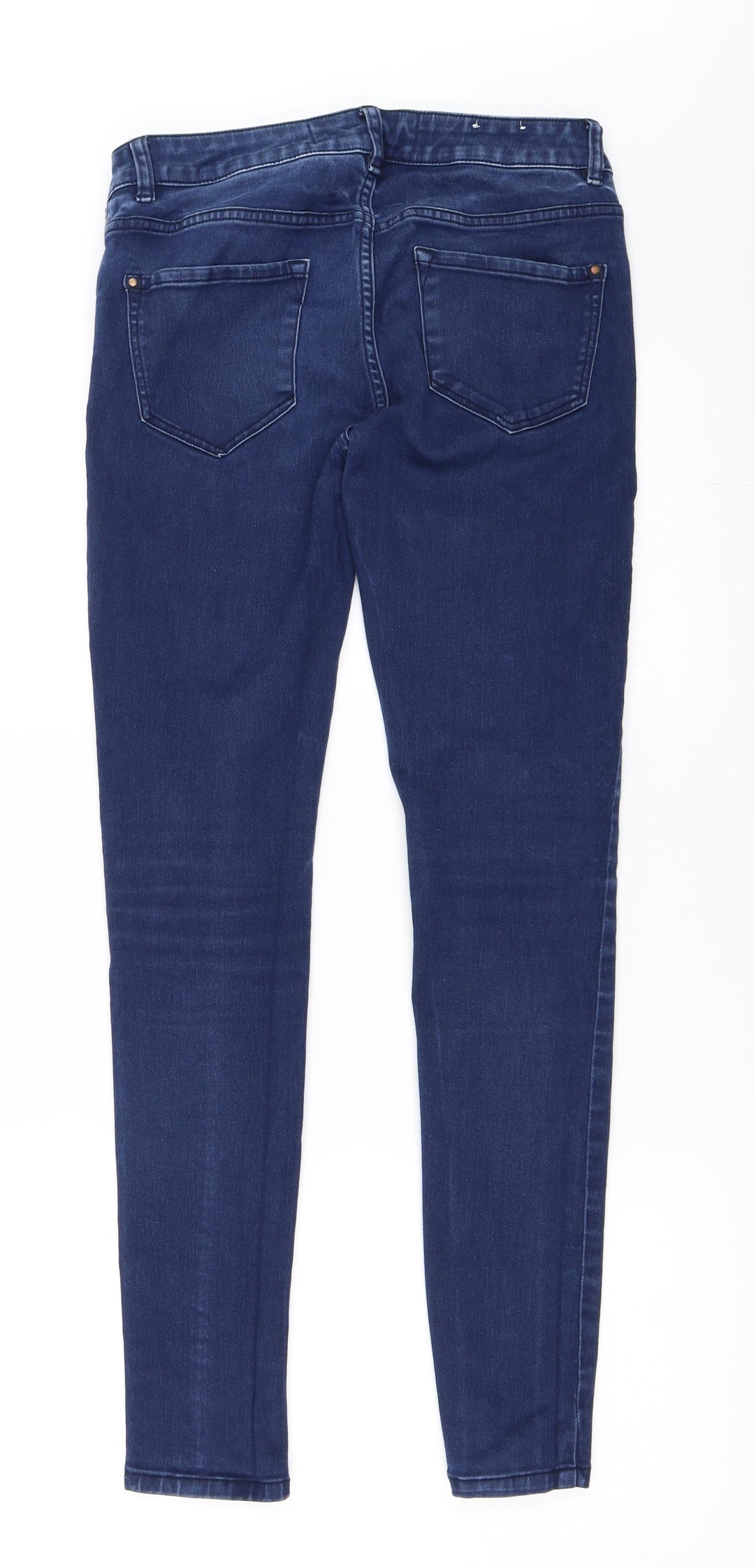New Look Womens Blue  Denim Skinny Jeans Size 10 L28 in - super skinny