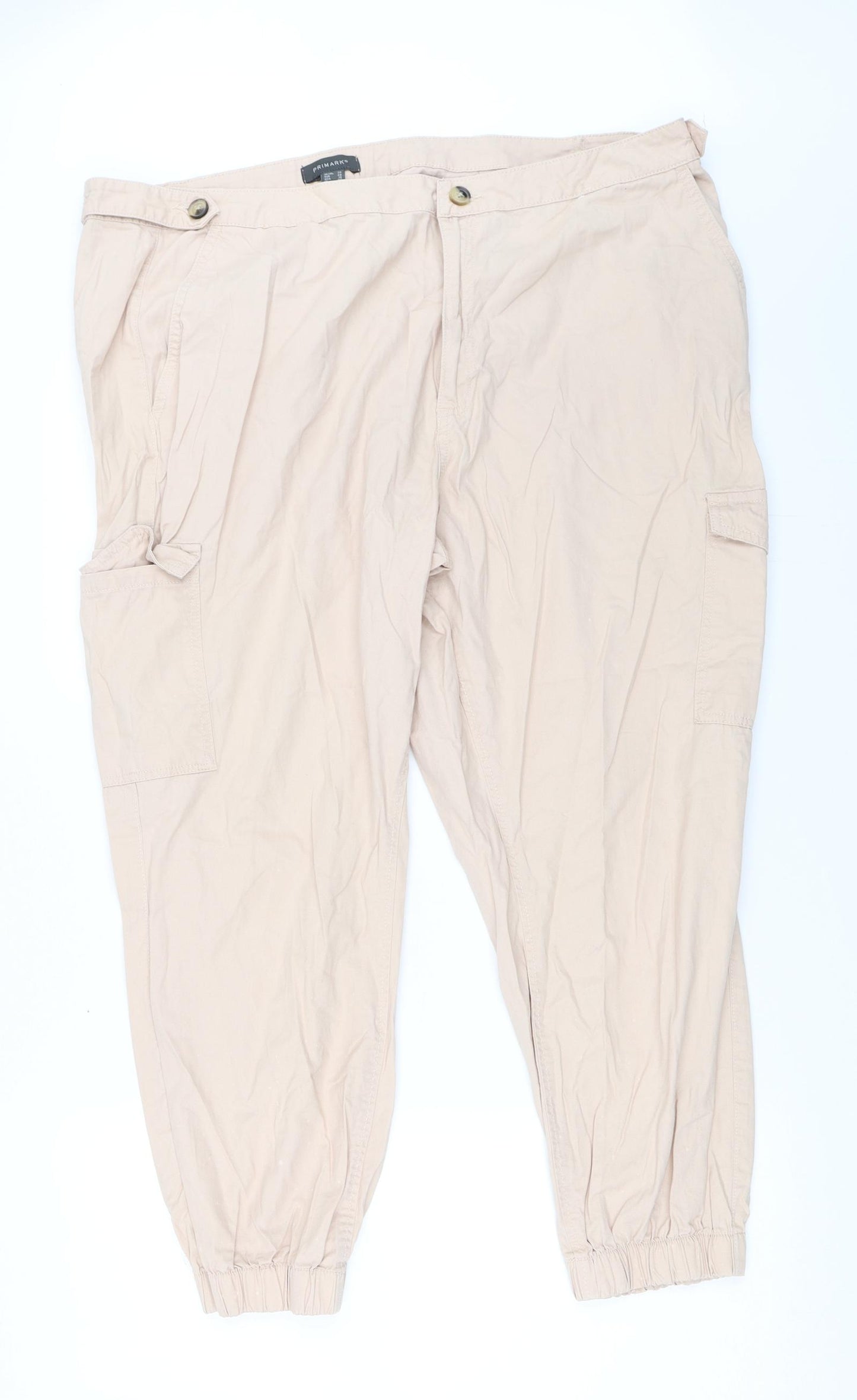 Primark Womens Beige   Chino Trousers Size 20 L25 in