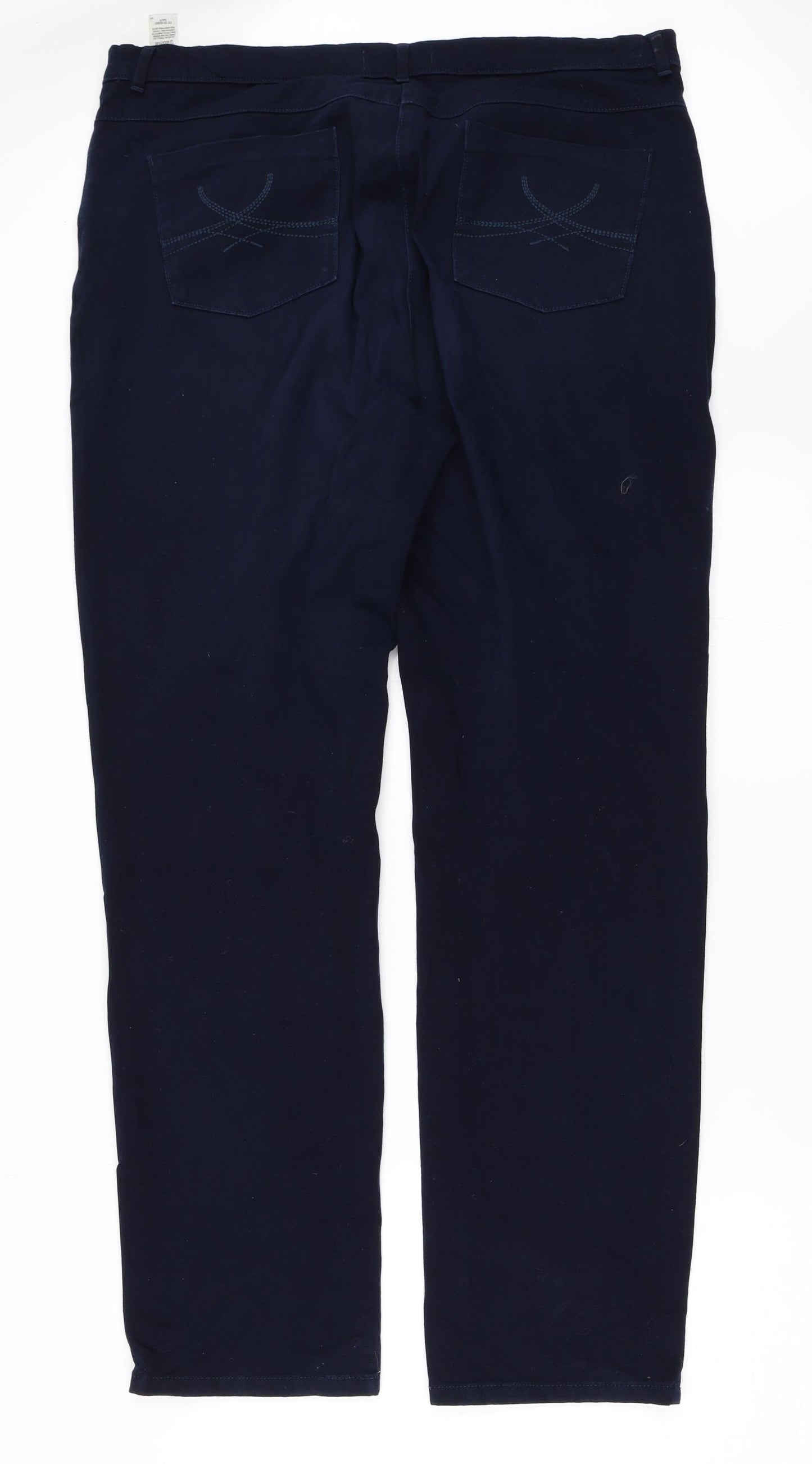 Marks and Spencer Womens Blue   Straight Jeans Size 18 L31 in