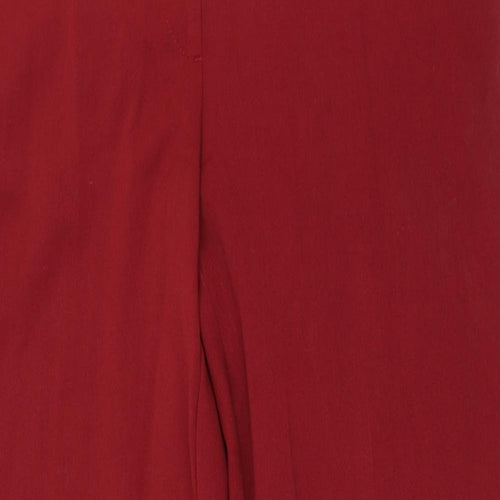 H&M Womens Red   Trousers  Size 14 L28 in